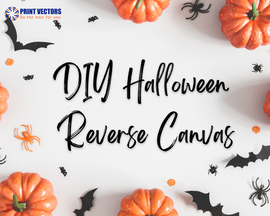 DIY Halloween Reverse Canvas