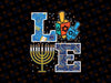 Hanukkah Love Menorah Dreidel Chanukah Jewish Png, Christmas Love Hanukkah Png, Christmas Png, Digital Download