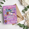 Personalized File Gabbys Dollhouse Birthday Invitation | Editable Gabby's Kids Birthday invite | Pandy Printable | Invite Instant Download  PNG File Only