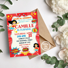 Personalized File Wonder Woman Birthday Invitation | Printable Birthday Wonder Woman Party Invitations, Kids Party Invite | Instant Download PNG File Only