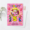 Personalized File Princess peach Birthday Invitation | Mario Princess Invitation | Super Princess Invitation For Girls | Princess Peach Invite PNG File Only