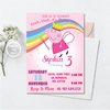 Personalized File Peppa Pig Birthday invitation | Peppa Pig Invitation | Peppa Pig Party Kids Invite | Printable and Editable Instant Download PNG File Only