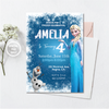 Personalized File Princess Elsa Birthday Invitation | Frozen Birthday Invitation, Printable Frozen Party invite, Winter Snow invite, Instant Download PNG File Only