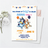 Personalized File Bluey Birthday Invitation Invite Bluey and Bingo Birthday Invitation Digital Invitation Printable Invitation PNG File Only