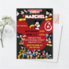 Personalized File Mickey Birthday Invitation  | Kids party, Printable Birthday Party Invitations, Instant Download PNG File Only