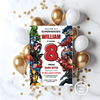 Personalized File Superhero Birthday Invitation | Avengers Party Editable | Superheroes Party Invite | Birthday Party Invitation | PNG File Only