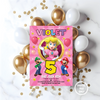 Personalized File Princess peach Birthday Invitation | Mario Princess Invitation | Super Princess Invitation For Girls | Princess Peach Invite PNG File Only