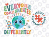 Everyone Communicates Differently Svg, Autism Teacher Month Svg, Autism Awareness Png, Digital Download