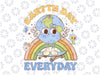 Earth Day Every Day Svg, Earth Day Retro Rainbow Svg, Earth Day Png, Digital Download