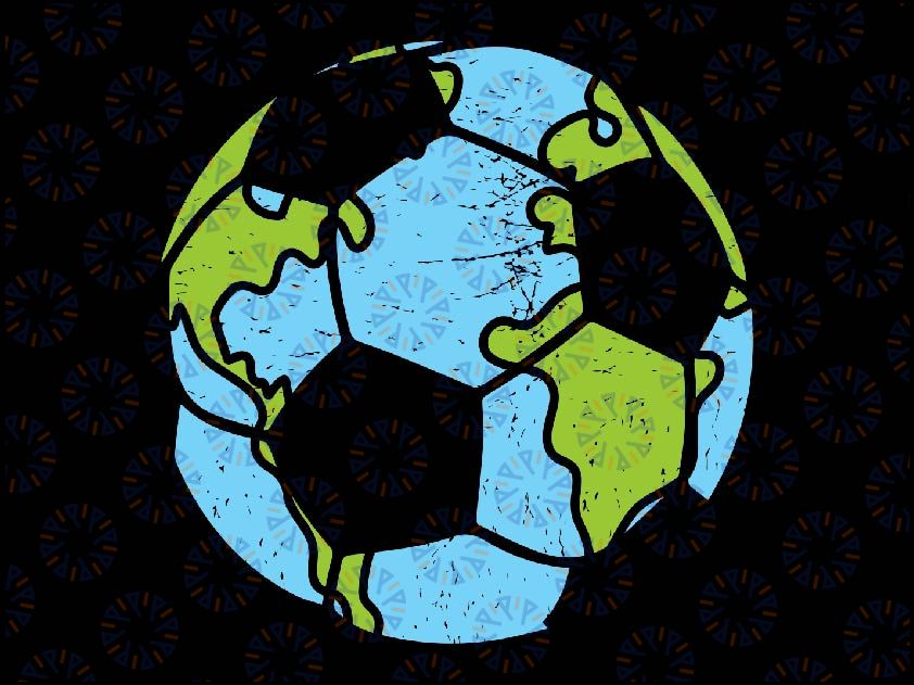 Soccer Ball Earth Day Sport Environmental Environmentalist Svg, Nature lover Sport Svg, Earth Day Png, Digital Download