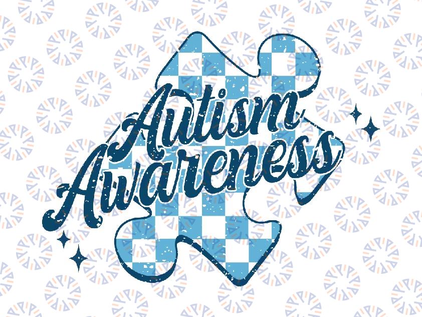 Autism Awareness We Wear Blue In April Autism Month Svg, Autism Awareness Png, Digital Download