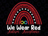 We Wear Red Instead Autism Awareness Rainbow Svg, Acceptance Education Teacher Svg, Autism Awareness Png, Digital Download