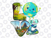 PNG ONLY Love World Earth Day 2024 Png, Planet Environmental Animal Png, Earth Day Png, Digital Download