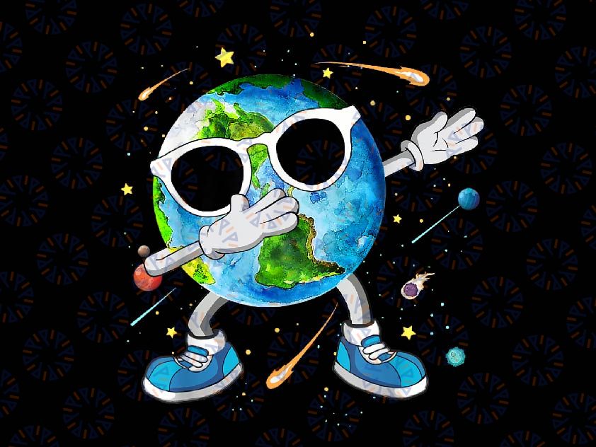 PNG ONLY Cute Earth Day 2024 Png, Earth Day Dabbing Teacher Png, Earth Day Png,  Digital Download