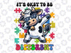 PNG ONLY It's Okey To Be Different Autism Awareness Dabbing Cow Png, Autism Awareness Png, Digital Download