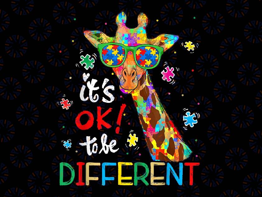 PNG ONLY Autism Awareness Acceptance Its Ok To Be Different Png, Autism Awareness Png, Digital Download