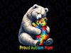 PNG ONLY You'll Never Walk-Alone Autism Mama Png, Proud Autism Mom Bear Support Png, Autism Awareness Png, Digital Download