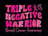 Groovy Triple Negative Warrior Svg, Cancer Awareness Month Svg, Breast Cancer Awareness Png, Digital Download