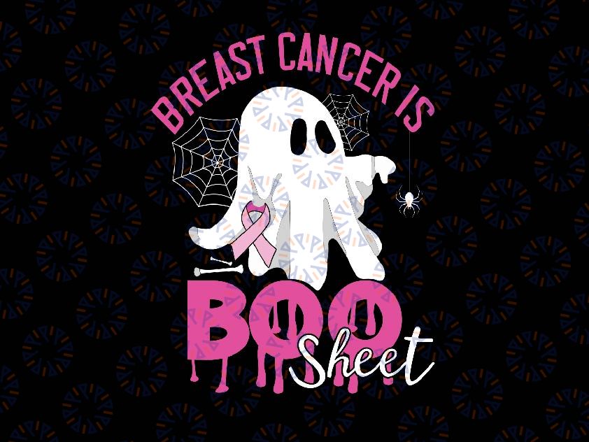 Breast Cancer Is Boo Sheet Halloween Svg,  Breast Cancer Awareness Svg, Cancer Awareness Png, Digital Download