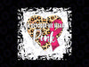 Leopard Heart And Pink Ribbon Breast Cancer Awareness Month Png, In October We Wear Pink Png, Cancer Awareness Png, Digital Download