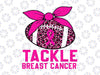 Tackle Football Pink Ribbon Breast Cancer Awareness Png, Tackle Leopard Cancer Awareness Png, Cancer Awareness Png, Digital Download
