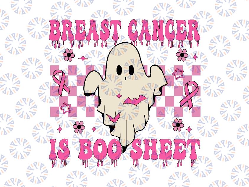 Breast Cancer Is Boo Sheet Svg, Halloween Breast Cancer Awareness Svg, Cancer Awareness Png, Digital Download