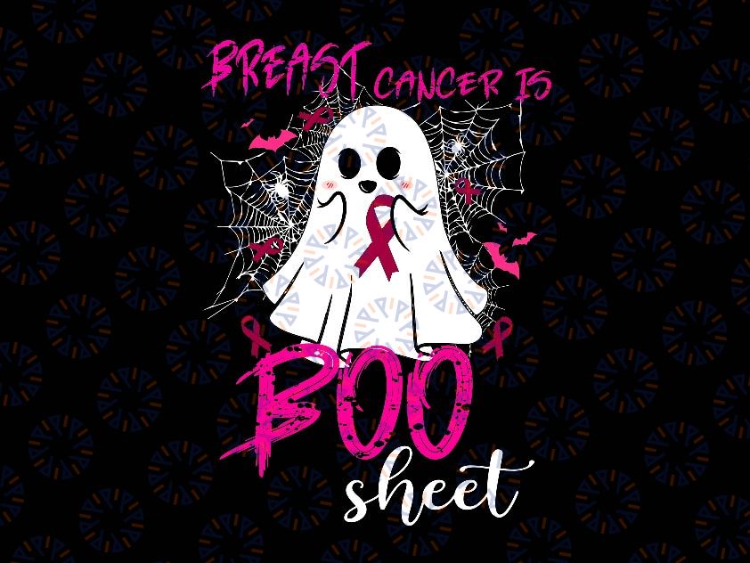 Breast Cancer Is Boo Sheet Png, Halloween Breast Cancer awareness Cobweb Png, Cancer Awareness Png, Digital Download
