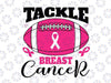 Woman Tackle Football Pink Ribbon Breast Cancer Awareness Svg, Football Pink Ribbon Svg, Cancer Awareness Png, Digital Download