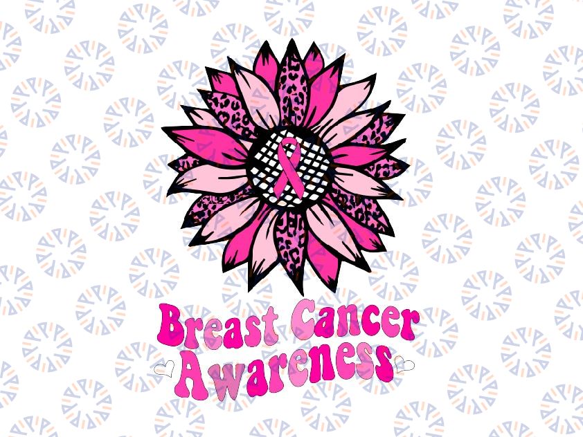 Sunflower Pink Breast Cancer Awareness Women Warrior Svg, Pink sunflower Svg, Cancer Awareness Png, Digital Download