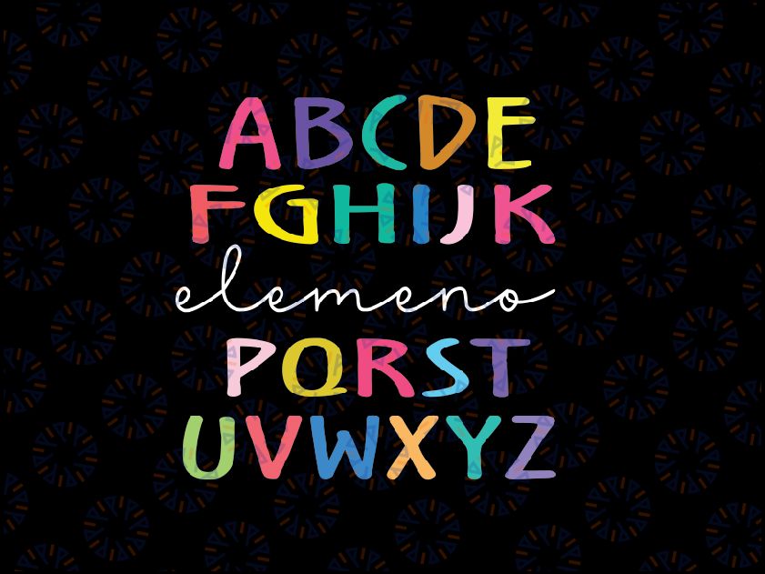 Alphabet Elemeno Svg, Happy First Day of School Svg, Teacher Appreciation, Back To School Png, Digital Download