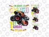 Custom I'm Ready To Crush 1st Grade Png, Personalized Monster Truck Png, First Day Of School Png, Digital Download