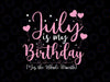 July Is My Birthday Yes The Whole Month Funny July Birthday Svg, July Birthday Svg, Digital Download