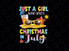 Just A Girl Who Loves Christmas In July Png, Summer Christmas Coffee Png, Digital Download