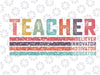 Retro Teacher Svg Design, Teacher Svg, Teacher Life svg, Teacher Clipart, Teacher sublimation, Back To School png, Digital download