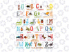 Funny Insect Animals Alphabet Kindergarten Back To School Png, Animal Alphabets icons Png,  Back To School Png, Digital Download