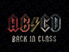 Retro ABCD Alphabets Back In Class Back To School Png, Kindergarten Alphabets Png, Back To School Png, Digital Download