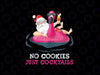 Christmas In July No Cookies Just Cocktails Summer Flamingo Png, Xmas In July Png, Digital Download