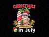 Christmas In July Funny San-ta Summer Beach Vacation Png, Beach Christmas Png, Digital Download