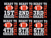 Ready To Tackle Fifth Grade First Day Of School Football Svg, Football Grade Team Svg, Back To School Png, Digital Download