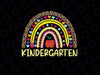 Leopard Rainbow Kindergarten Png, Hello Kindergarten Png, Back To School Png, digital download