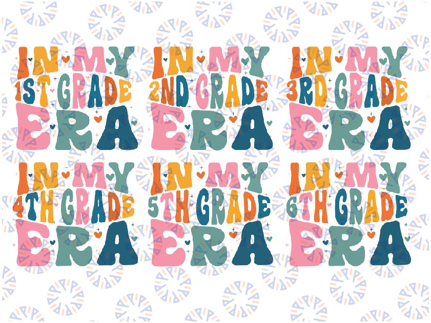 Cute In My 2nd Grade Era Back To School Second Grade Teacher Svg, Grade Team Era Svg, Back To School Png, digital download