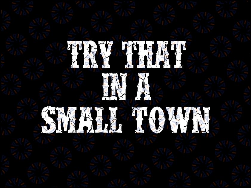 Try That In A Small Town SVG, Instant Download, Digital Download, Alde-an Png, American Flag Quote, Country Music Shirt svg, Sublimation