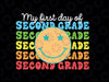 My First Day of Second Grade Svg, Back to School Smiley Svg Kids Boys Girls Svg, Back To School Png, digital download
