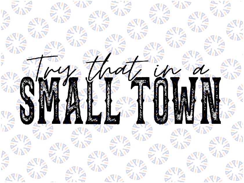 Try That In A Small Town Svg, Small Town Design Svg, American Flag Country Music Svg, digital download