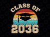 Kindergarten To Graduation Class Of 2036 Grow With Me Svg, Class Of 2036 Svg, Back To School Png, digital download