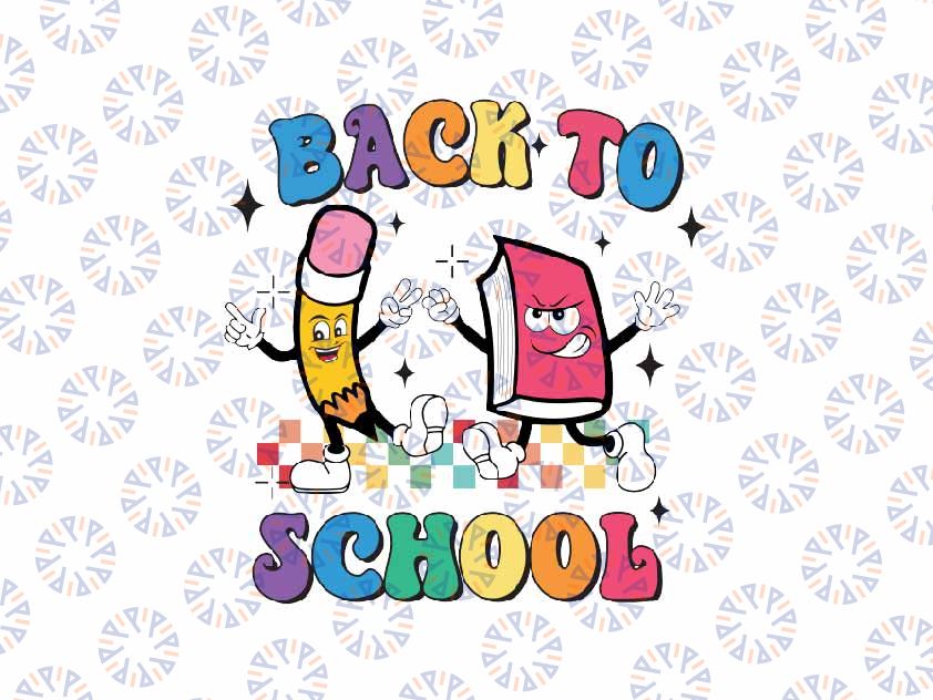 Back to school Teacher Pencil And Book Svg, Teacher Pencil Hello School Svg, Back To School Png, Digital Download