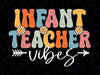 Infant Teacher Vibes Back To School Teachers Students Svg, Back To School Png, Digital Download