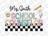 Personalized School Therapist Svg, School Counselor Guidance Svg, Back To School Png, Digital Download