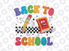 Welcome Back To School Book And Pencil Svg, Hello School Retro Teacher Svg, Back To School Png, Digital Download