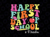 Groovy Happy First Day Of School Svg, P.E Teacher Back To School Svg, Back To School Png, Digital Download